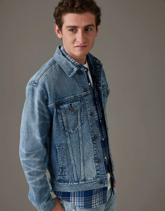 AE Denim Trucker Jacket 4 AE Denim Trucker Jacket - Image 2