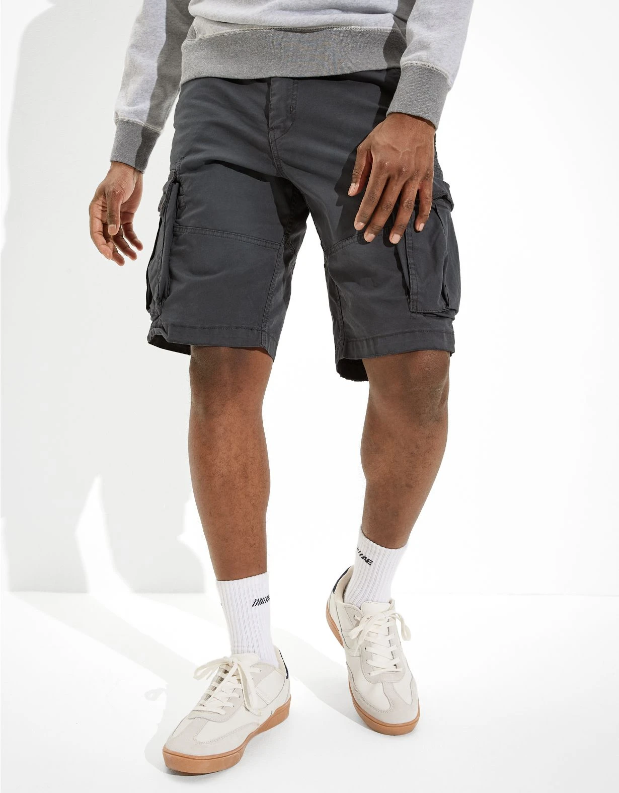 AE Flex 12" Lived-In Longer Length Cargo Short 3 AE Flex 12" Lived-In Longer Length Cargo Short