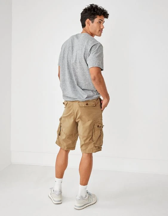 AE Flex 12" Longer Length Lived-In Cargo Short 4 AE Flex 12" Longer Length Lived-In Cargo Short - Image 2