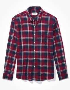 AE Super Soft Everyday Plaid Button-Up Shirt 7 AE Super Soft Everyday Plaid Button-Up Shirt -Ae Shop 0153 6050 604 f
