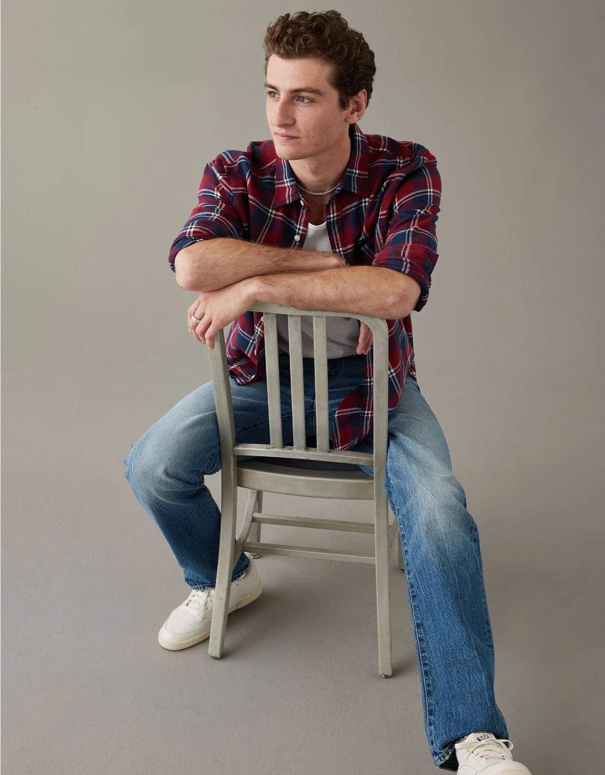 AE Super Soft Everyday Plaid Button-Up Shirt 3 AE Super Soft Everyday Plaid Button-Up Shirt