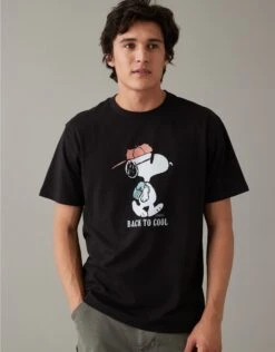 AE Super Soft Snoopy Graphic T-Shirt