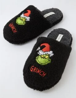 AE Grinch Fleece Slipper