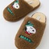 AE Snoopy Fleece Slipper