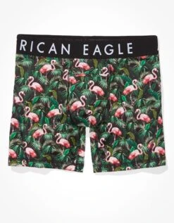 AEO Tropical Flamingos 6" Horizontal Fly Flex Boxer Brief -Ae Shop 0236 3333 001 f