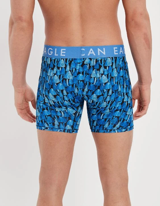AEO Blue Mushrooms 6" Flex Boxer Brief 4 AEO Blue Mushrooms 6" Flex Boxer Brief - Image 2