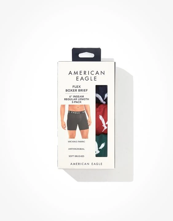 AEO 6" Flex Boxer Brief 3-Pack 4 AEO 6" Flex Boxer Brief 3-Pack - Image 2