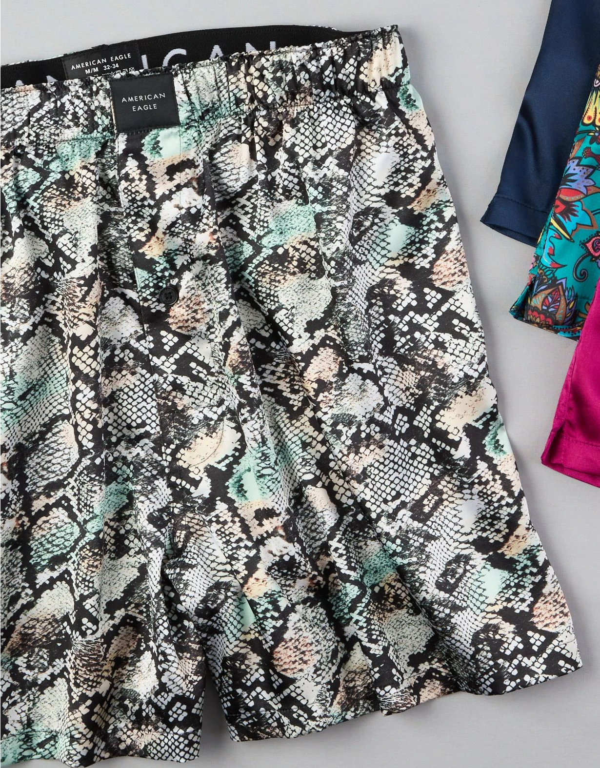 AEO Snake Skin Satin Pocket Boxer Short 3 AEO Snake Skin Satin Pocket Boxer Short