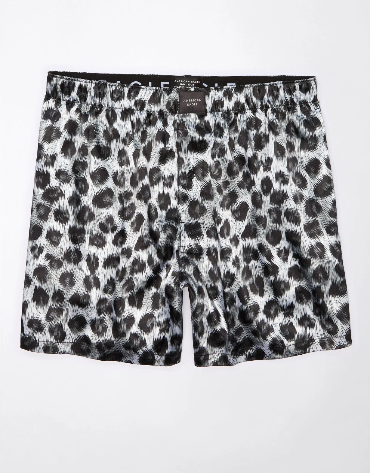 AEO Snow Leopard Satin Pocket Boxer Short 3 AEO Snow Leopard Satin Pocket Boxer Short