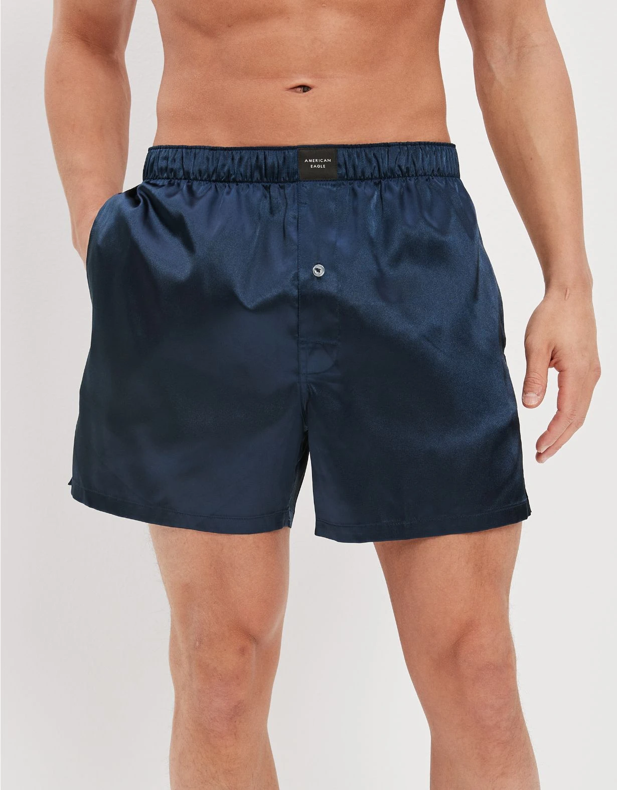 AEO Solid Satin Pocket Boxer Short 3 AEO Solid Satin Pocket Boxer Short