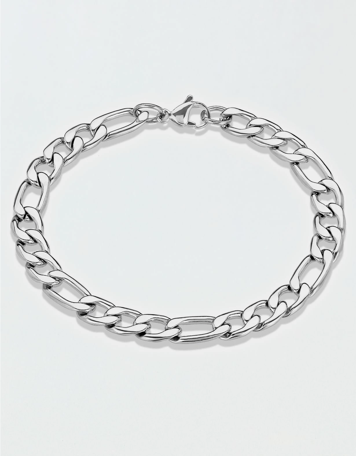 West Coast Jewelry Stainless Steel 8mm Figaro Chain Bracelet 3 West Coast Jewelry Stainless Steel 8mm Figaro Chain Bracelet