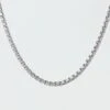 West Coast Jewelry Polished Stainless Steel Box Chain Necklace