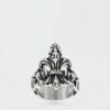 West Coast Jewelry Antique Stainless Steel Fleur De Lis Skull Ring -Ae Shop 0508 0072 013 f