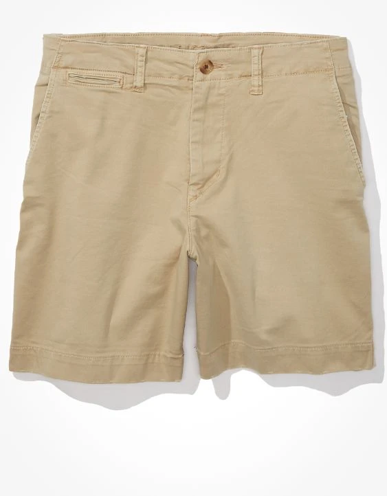 AE Flex 7" Lived-In Khaki Short 5 AE Flex 7" Lived-In Khaki Short - Image 3