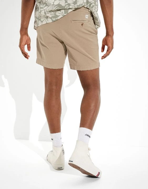 AE Flex 7" Lived-In Khaki Short 4 AE Flex 7" Lived-In Khaki Short - Image 2