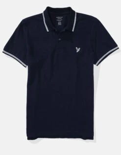 AE Super Soft Legend Slim Fit Pique Ringer Polo Shirt -Ae Shop 1165 3358 410 f