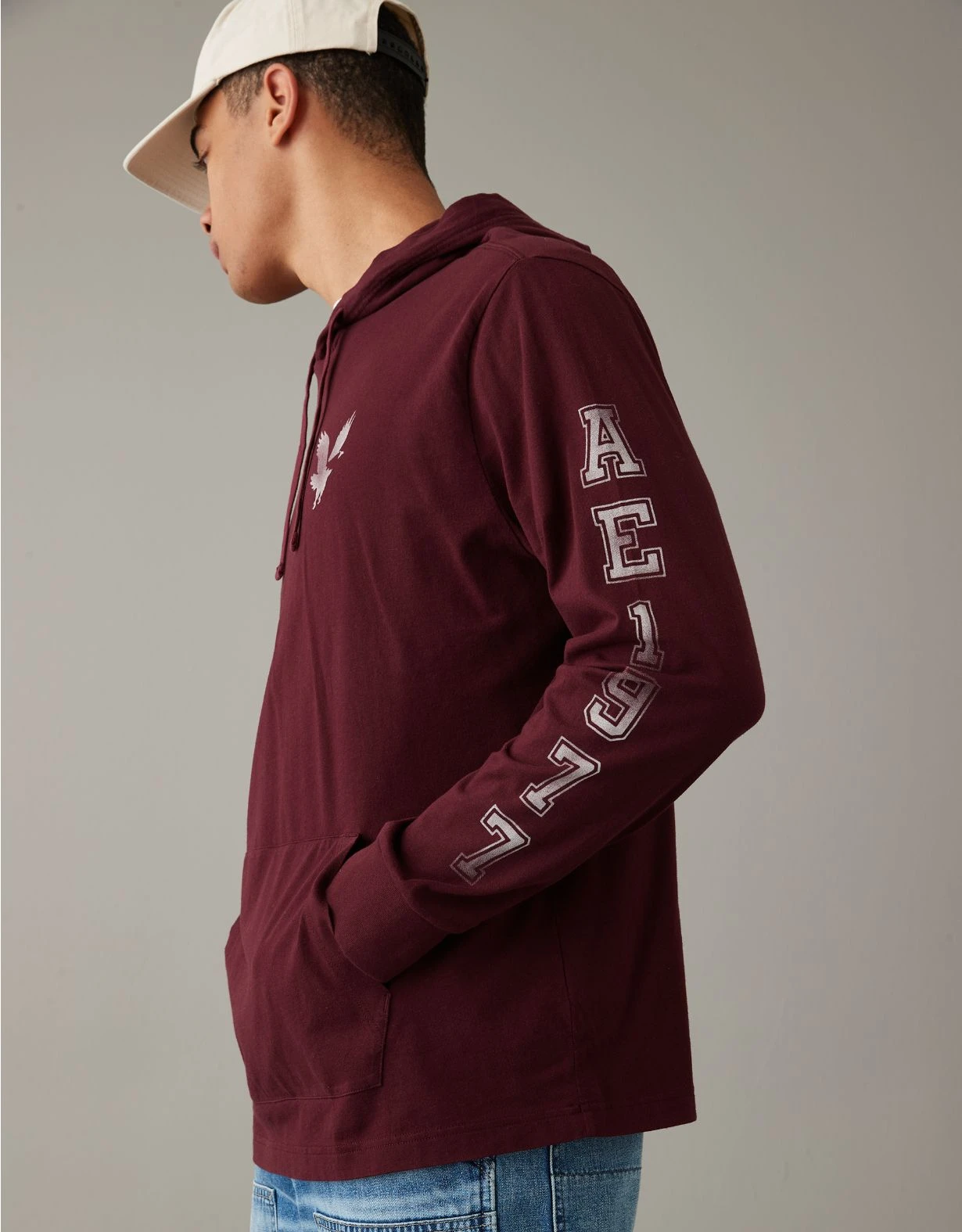 AE Super Soft Logo Graphic Hoodie T-Shirt 3 AE Super Soft Logo Graphic Hoodie T-Shirt