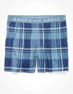 AEO Plaid Ultra Soft Pocket Boxer Short -Ae Shop 1237 0029 400 f