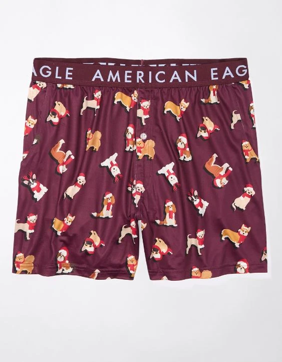 AEO Christmas Dogs Ultra Soft Pocket Boxer Short 5 AEO Christmas Dogs Ultra Soft Pocket Boxer Short - Image 3