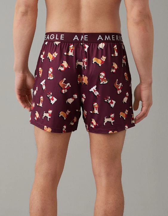 AEO Christmas Dogs Ultra Soft Pocket Boxer Short 4 AEO Christmas Dogs Ultra Soft Pocket Boxer Short - Image 2
