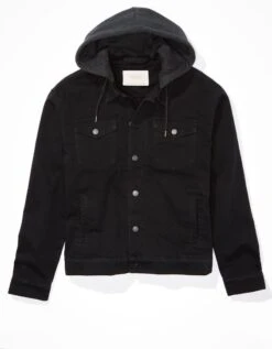 AE Hooded Canvas Trucker Jacket -Ae Shop 2101 1542 004 f