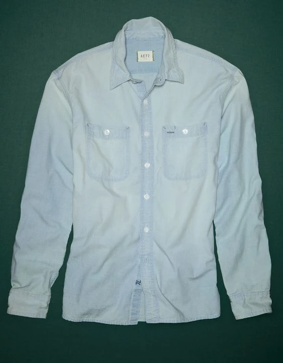 AE77 Premium Chambray Workshirt 5 AE77 Premium Chambray Workshirt - Image 3