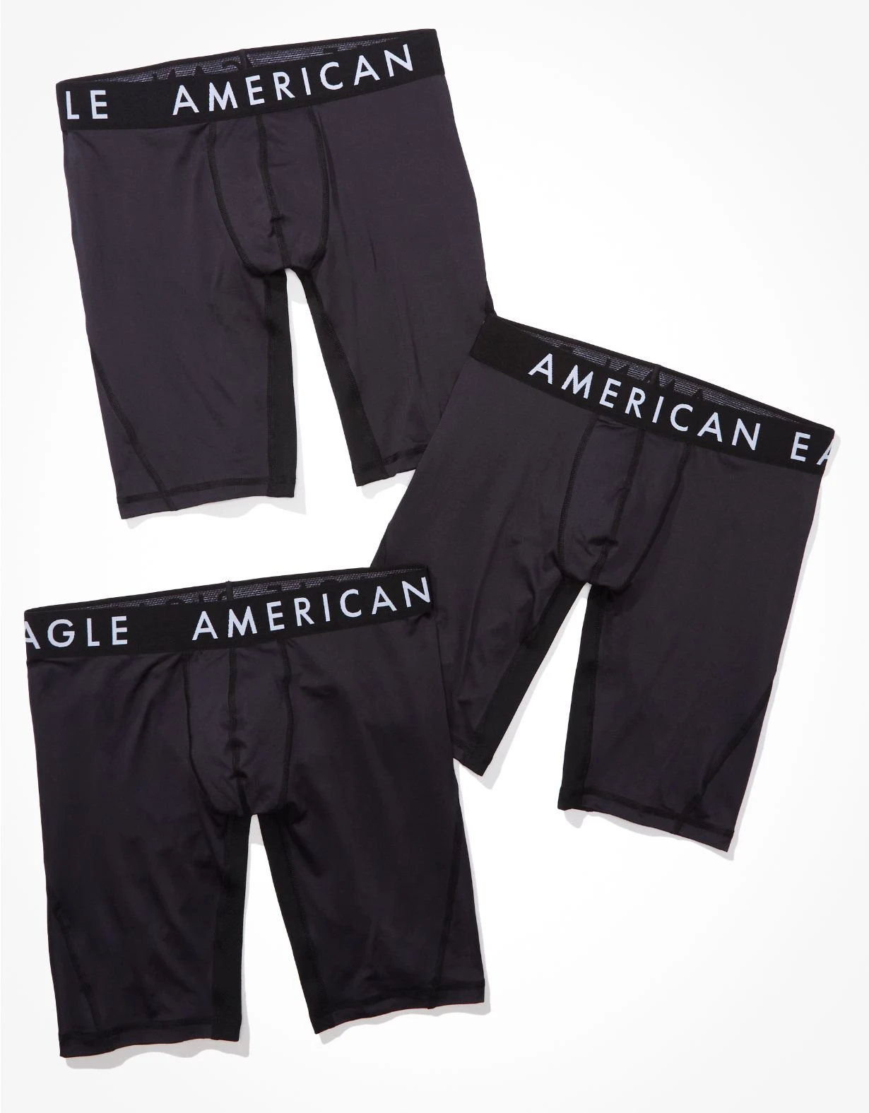 AEO Solid 9" Flex Boxer Brief 3-Pack 3 AEO Solid 9" Flex Boxer Brief 3-Pack
