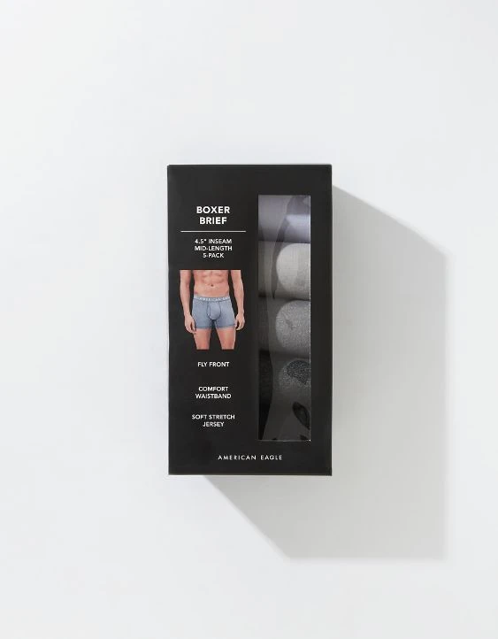 AE 4.5" Classic Boxer Brief 5-Pack 4 AE 4.5" Classic Boxer Brief 5-Pack - Image 2