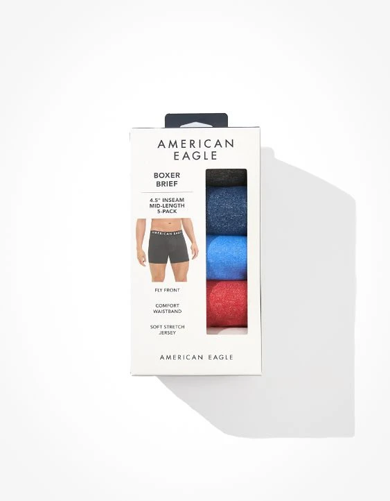 AEO 4.5" Classic Boxer Brief 5-Pack 4 AEO 4.5" Classic Boxer Brief 5-Pack - Image 2